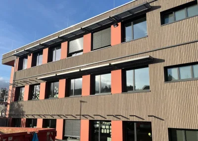 rotec installeert zonwering met Sunclips op een school in Luxemburg