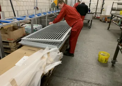 Fabricage van ventilatieroosters