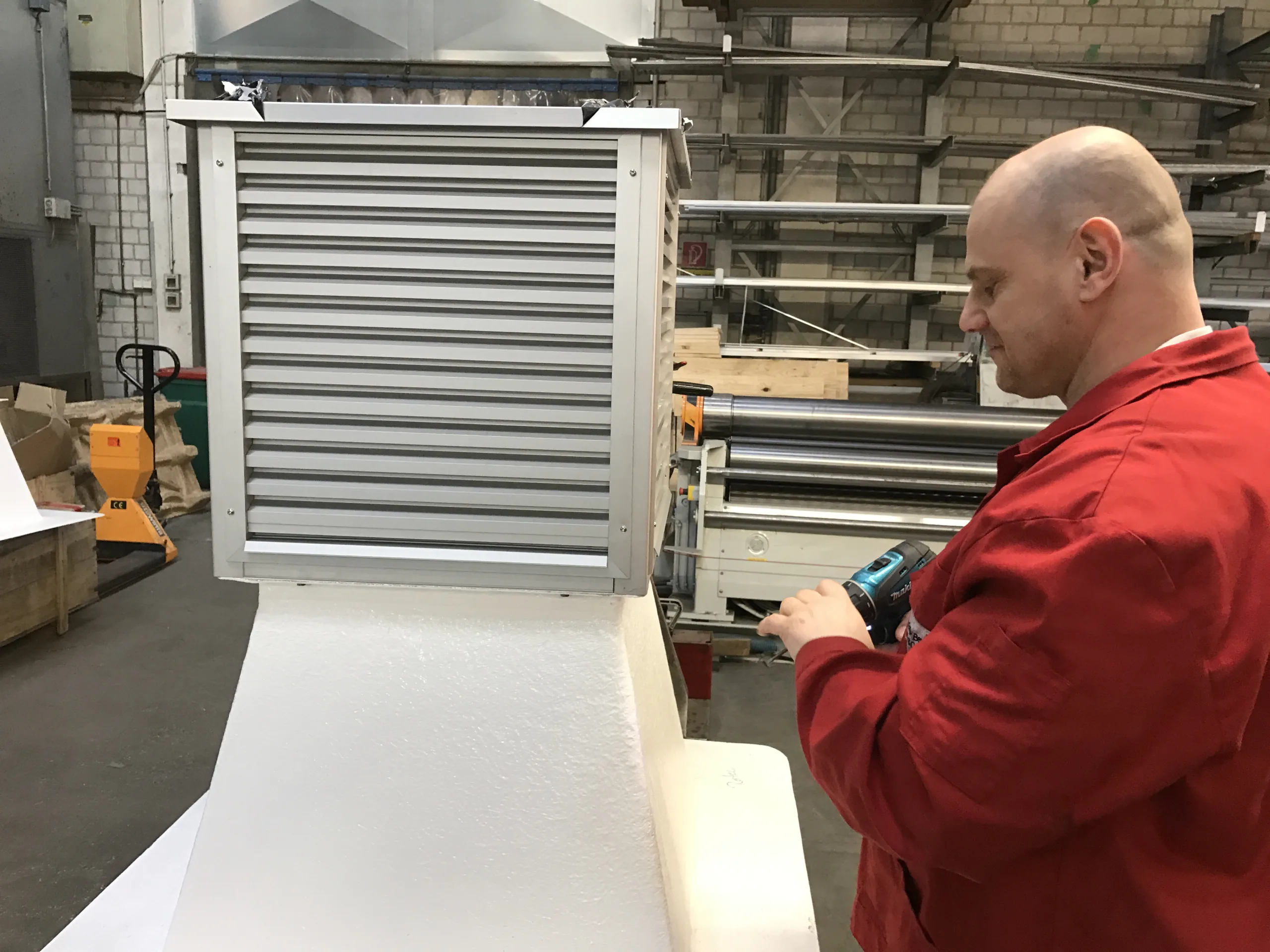 Ventilation grilles and weather protection grilles production at rotec in  Berlin 