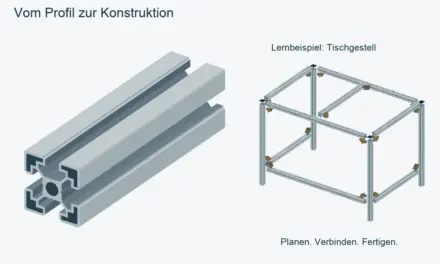 Konstruktionsprofile: richtig auswählen, zuschneiden und verbinden